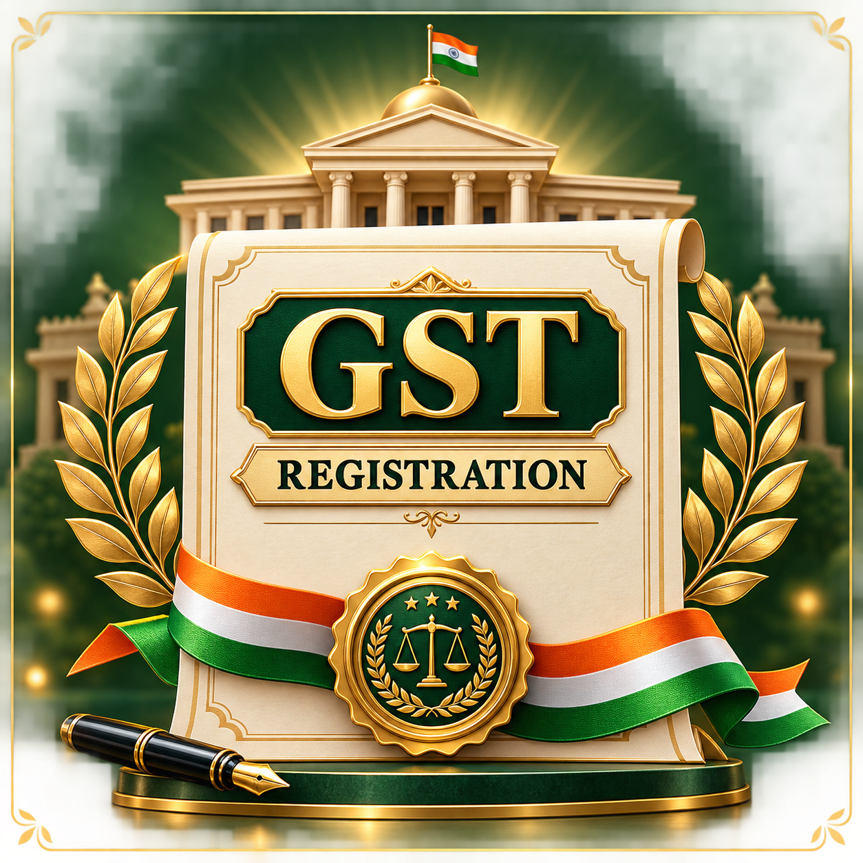 Premium GST Registration certificate graphic