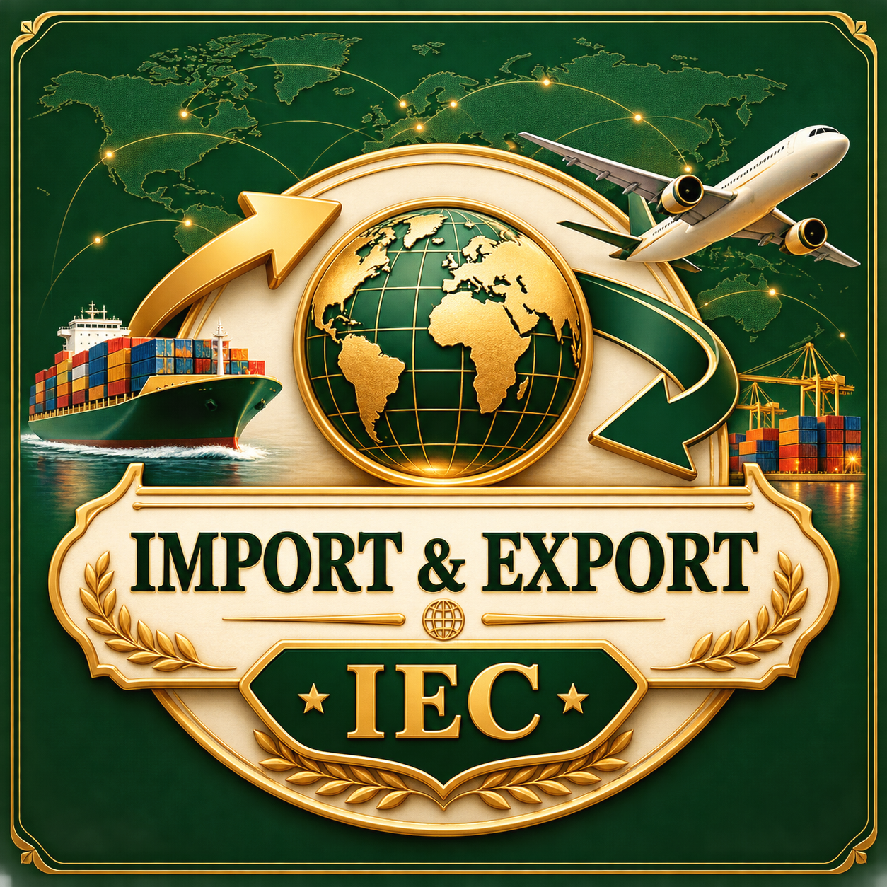 Premium Import and Export IEC graphic